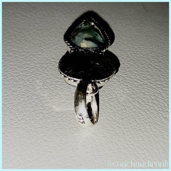 NEW HAND CRAFTED Natural Moonstone & Larimar 925 Hallmark Pendant - Picture 3 of 8